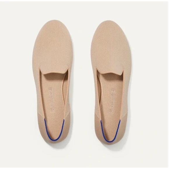 Rothy’s Beige Taupe Knit Loafer Flats Washable 7.5 - Picture 1 of 3